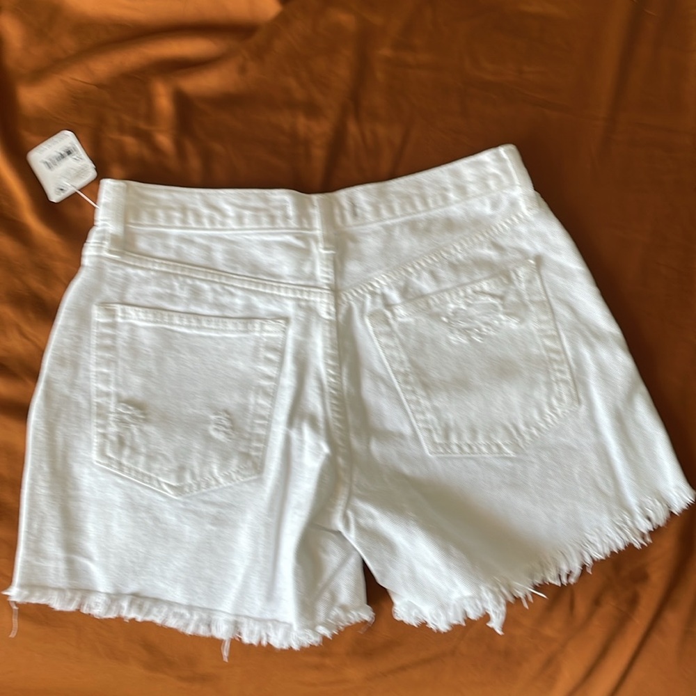 NWT Free People High-rise Destroyed Denim Jean Shorts - Picture 6 of 6